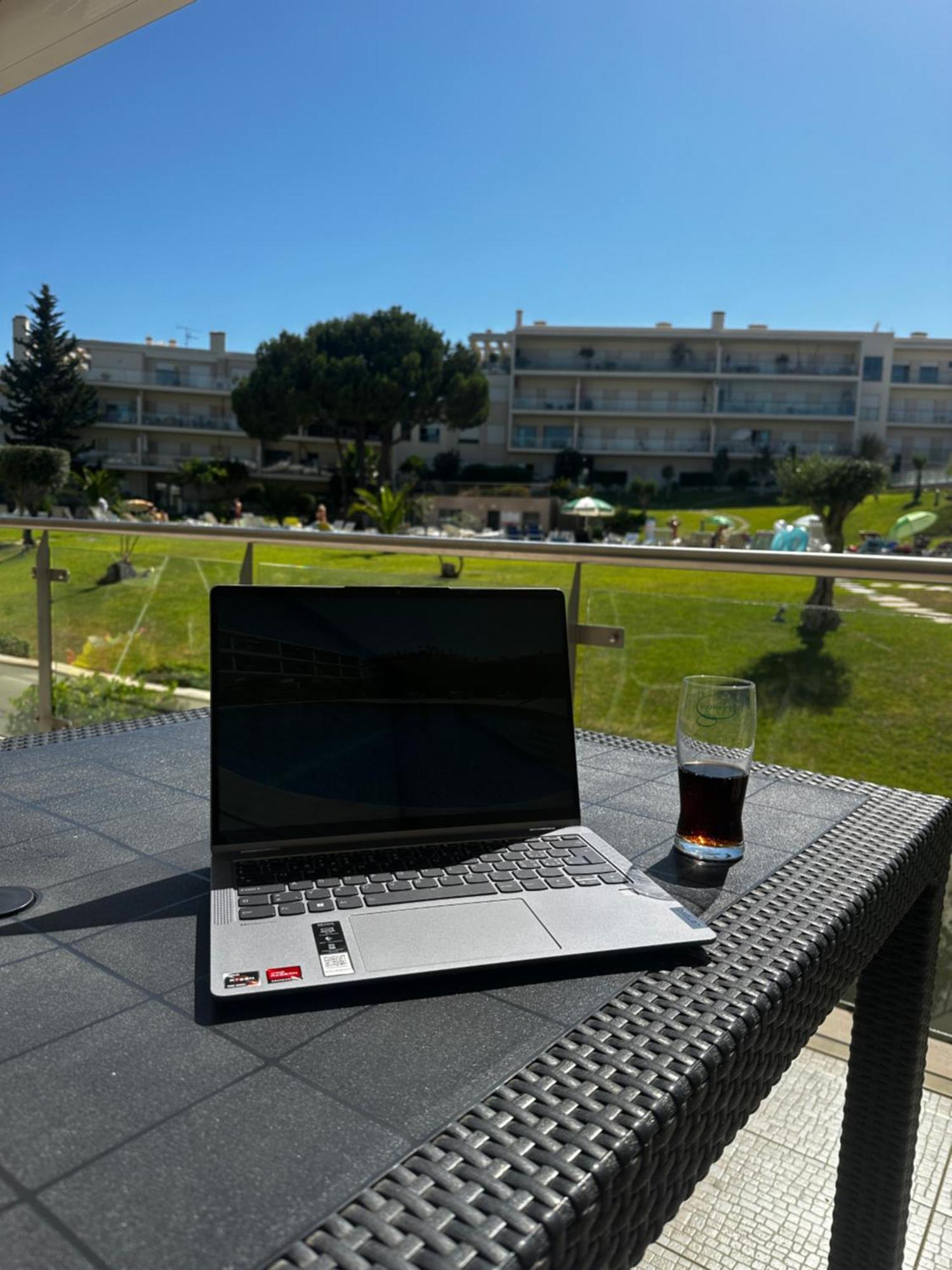 Charmant Appartement A 1Km De La Plage, Avec Piscine A 알부페이라 외부 사진